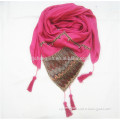 lady triangular scarf fashion with tassel